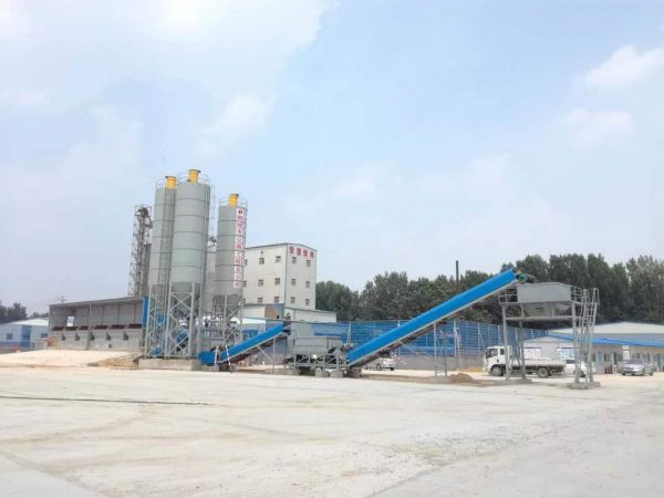 穩定土拌合站設備現場圖